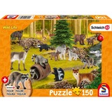 Schmidt Spiele Puzzle Schleich Wild Life - Bei den Waschbären