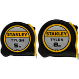 Stanley Tylon-Bandmaß Doppelpack, 5 Meter + 8 Meter schwarz/gelb, 2-teilig