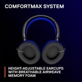 SteelSeries Arctis Nova 7P, Gaming-Headset schwarz/blau, USB-C, Bluetooth