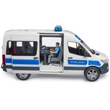 bruder 02683 MB Sprinter Polizei Einsatzfahrzeug mit Light & Sound Modul, Modellfahrzeug 