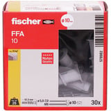 fischer Porenbetondübel FFA 10 hellgrau, 30 Stück