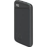 goobay Schnelllade-Powerbank 10.000 mAh schwarz, USB-C PD, QC 3.0, 10.000 mAh