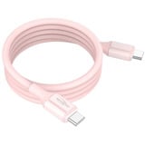 Ansmann Silikonkabel USB-C auf USB-C rosa, magnetisch, 120cm