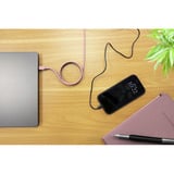 Ansmann Silikonkabel USB-C auf USB-C rosa, magnetisch, 120cm