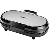 Bestron Doppel-Herzwaffeleisen ADWM730S edelstahl/schwarz