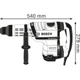 Bosch Professional Bohrhammer GBH 8-45 DV Professional blau, 1.500 Watt, Koffer