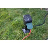 Brennenstuhl Connect WiFi Gartensteckdose 2-fach, mit Erdspieß und Montageplatte, Steckdosenleiste schwarz/grün, 10 Meter, Zeitschaltuhr, Sprachsteuerung