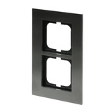 Busch-Jaeger Rahmen 2-fach edelstahl, Retail