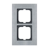 Busch-Jaeger Rahmen 2-fach edelstahl, Retail