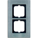 Busch-Jaeger Rahmen 2-fach edelstahl, Retail