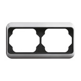 Busch-Jaeger Rahmen zwei-fach alpha waagerecht titan, Retail