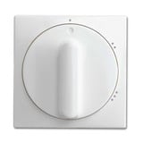 Busch-Jaeger Zentralscheibe für Dreistufen-Drehschalter 2542 Drehgriff 02-914, Abdeckung weiß, Retail