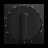 Busch-Jaeger Zentralscheibe für Unterputz Zeitschaltuhr Busch balance SI schwarz, Retail