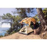 Coleman Darwin 3 Summer, Zelt beige/dunkelrot