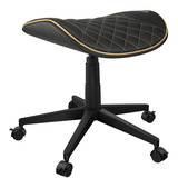 Cougar Gaming-Hocker Crosser Gold, Gaming-Stuhl schwarz/gold, auch als Fußstütze verwendbar