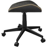 Cougar Gaming-Hocker Crosser Gold, Gaming-Stuhl schwarz/gold, auch als Fußstütze verwendbar