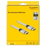 DeLOCK Ultra High Speed HDMI-Kabel 48 Gbps 8K 60Hz silber, 3 Meter