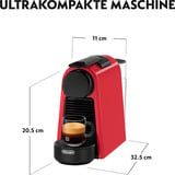 DeLonghi Nespresso Essenza Mini EN85.R, Kapselmaschine rot