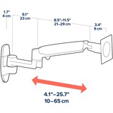 Ergotron LX Monitor Arm, Monitorhalterung schwarz