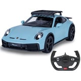 Jamara Deluxe Car Series - Porsche 911 Dakar, RC türkis/schwarz, Maßstab 1:14, 2,4 GHz