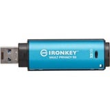 Kingston IronKey Vault Privacy 50 32 GB, USB-Stick hellblau/schwarz, USB-A 3.2 Gen 1