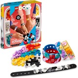 LEGO 41947 DOTS Disney Mickys Armband-Kreativset, Konstruktionsspielzeug 5-in-1 Bastelset, DIY Schmuckset für Kinder, mit Glitzer- und Minnie-Maus-Steinchen