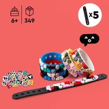 LEGO 41947 DOTS Disney Mickys Armband-Kreativset, Konstruktionsspielzeug 5-in-1 Bastelset, DIY Schmuckset für Kinder, mit Glitzer- und Minnie-Maus-Steinchen