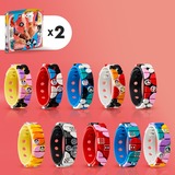 LEGO 41947 DOTS Disney Mickys Armband-Kreativset, Konstruktionsspielzeug 5-in-1 Bastelset, DIY Schmuckset für Kinder, mit Glitzer- und Minnie-Maus-Steinchen