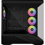 Lian Li Vector V100 , Tower-Gehäuse schwarz, Tempered Glass x 2