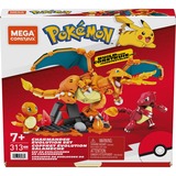 Mattel MEGA Pokémon Glumanda Evolution Set, Konstruktionsspielzeug 