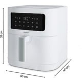 Medion Heißluftfritteuse Life MD 11740 E40 XL weiß (matt), 2.150 Watt, Korb 5,2 Liter