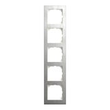 Merten Decor-Rahmen fünffach edelstahl, Retail