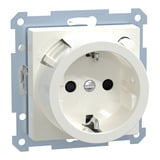 Merten Fehlerstromschutz-Steckdosen-Einsatz mit erhöhtem Berührungsschutz, Typ 233819 weiß (glänzend), Retail