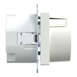 Merten Fehlerstromschutz-Steckdosen-Einsatz mit erhöhtem Berührungsschutz, Typ 233819 weiß (glänzend), Retail