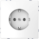 Merten Schutzkontakt-Steckdose mit Schraub-Liftklemmen weiß, Retail