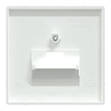 Merten Zentralplatte einfach für Universal-Anschluss-Einsätze, glänzend, Kunststoff, Unterputz weiß (glänzend), Retail