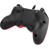 Nacon Wired Compact Controller, Gamepad rot/schwarz, PlayStation 4, PC