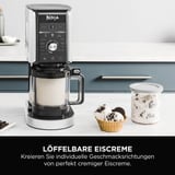 Ninja CREAMi Deluxe Eismaschine NC502EU schwarz/silber, für 2.100ml Eiscreme, 800 Watt