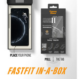 PanzerGlass Ceramic Displayschutz Ultra-Wide Fit, Schutzfolie transparent, Samsung Galaxy S26+, FASTFIT IN-A-BOX