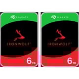 Seagate IronWolf NAS 2 x 6 TB SilentWolf Bundle, Festplatte SATA 6 Gb/s, 3,5", 2er Bundle