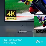 TP-Link UH6120C USB Type-C 6 in 1 Hub, Dockingstation grau/schwarz