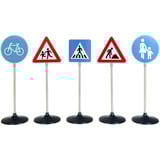 Theo Klein Verkehrsschilder-Set "Fußgänger", Verkehrszeichen 5-tlg.