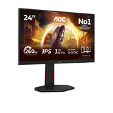 AOC AGON 24G4ZR, Gaming-Monitor 60.5 cm (23.8 Zoll), schwarz, FullHD, E-Sport Monitorständer, 240Hz Panel
