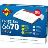AVM FRITZ!Box 6670 Cable, Router weiß/rot