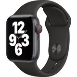 Apple Watch SE, Smartwatch schwarz/dunkelblau, 40mm, Sportarmband, Aluminium-Gehäuse, LTE