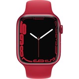 Apple Watch Series 7, Smartwatch rot/rot, 45 mm, Sportarmband, Aluminium-Gehäuse, LTE