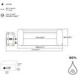 Bestway Whirlpool LAY-Z-SPA Madrid AirJet, Ø 180cm x 66cm, Schwimmbad braun/weiß