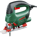 Bosch Heimwerken & Garten Stichsäge PST 8000 PEL grün/schwarz, Koffer, 5-teiliges Sägeblatt - Set, 530 Watt