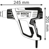 Bosch Professional Heißluftgebläse GHG 23-66 Professional + 5-teilges Zubehör blau/schwarz, 2.300 Watt, L-BOXX