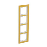 Busch-Jaeger Abdeckrahmen vierfach, Abdeckung gelb, Retail